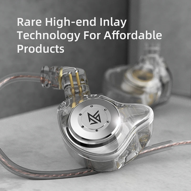 High-end inlay technology product with brand logo on a gray background