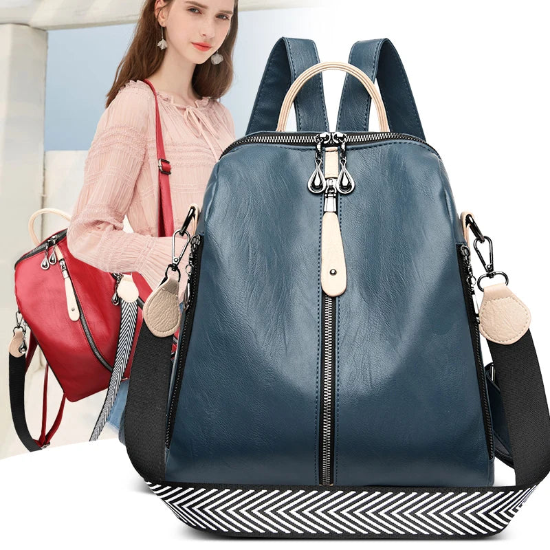 Fashion Soft PU Leather Backpack