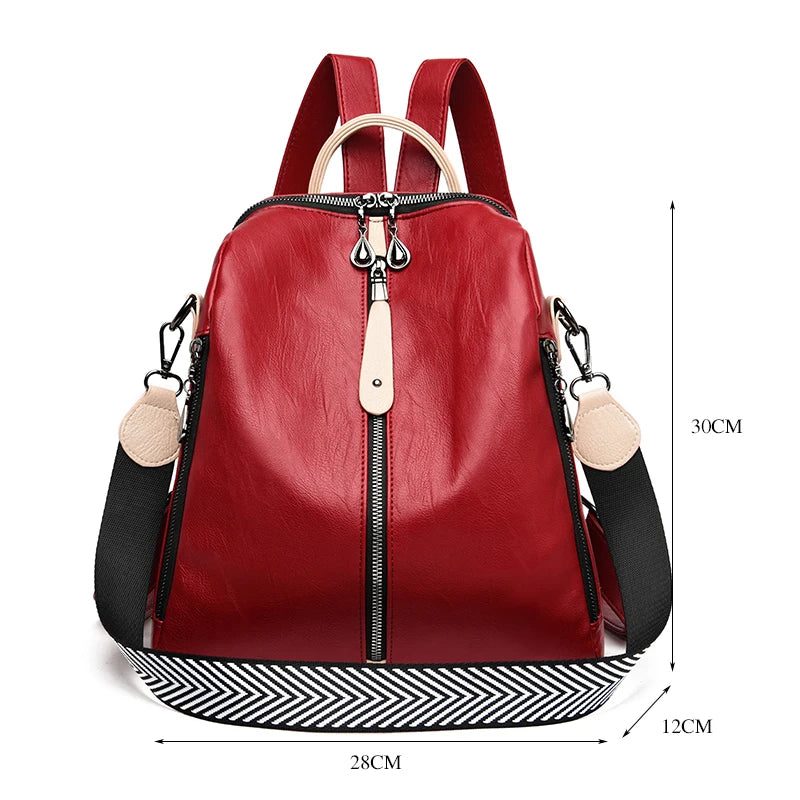 Fashion Soft PU Leather Backpack