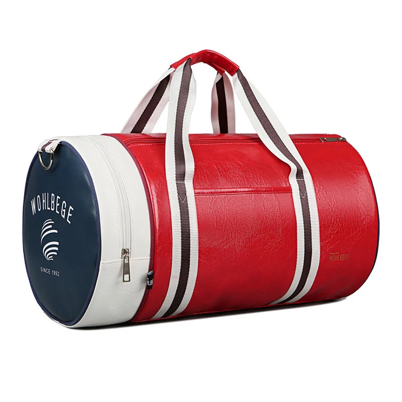 ✈️ Cabin Friendly Men’s PU Leather Duffel Bag