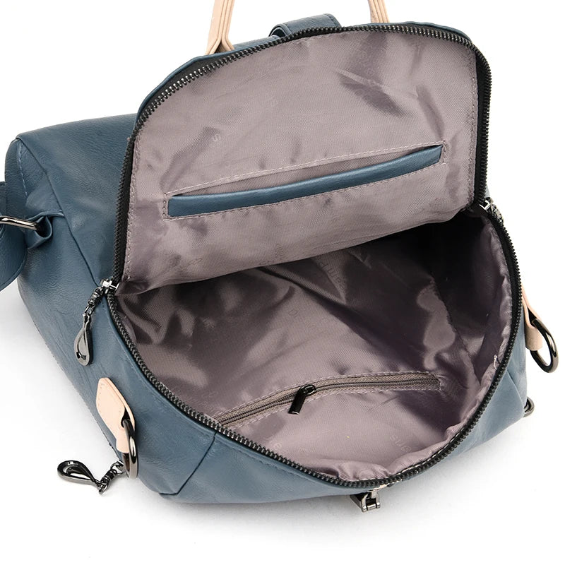 Fashion Soft PU Leather Backpack