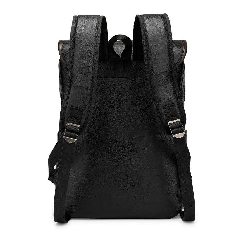 ✈️ Cabin Friendly Vintage PU Leather Backpack