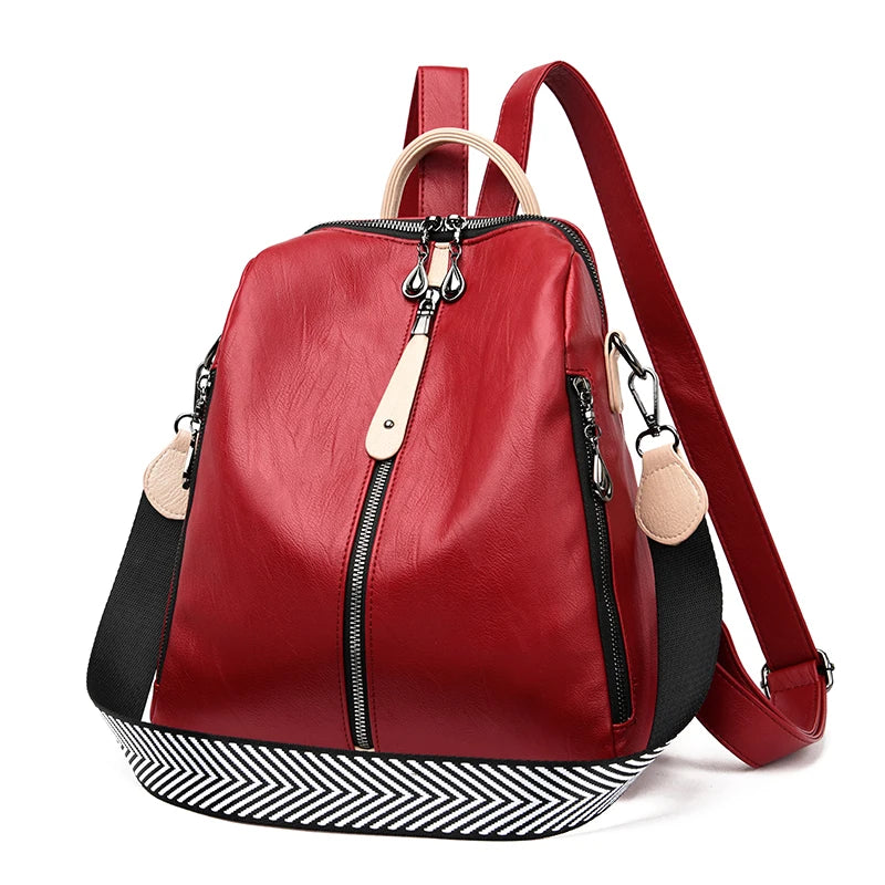 Fashion Soft PU Leather Backpack