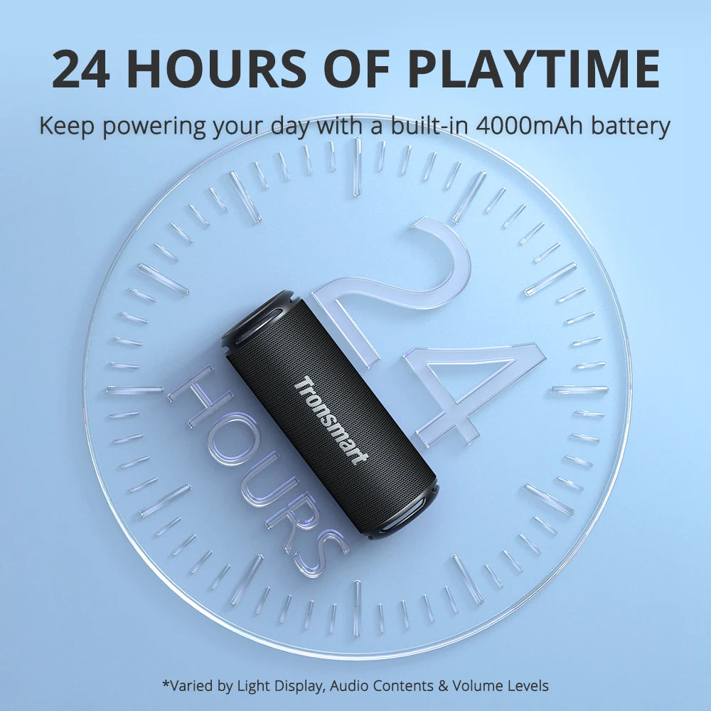 Transmart battery with '24 Hours of Playtime' text on a blue background