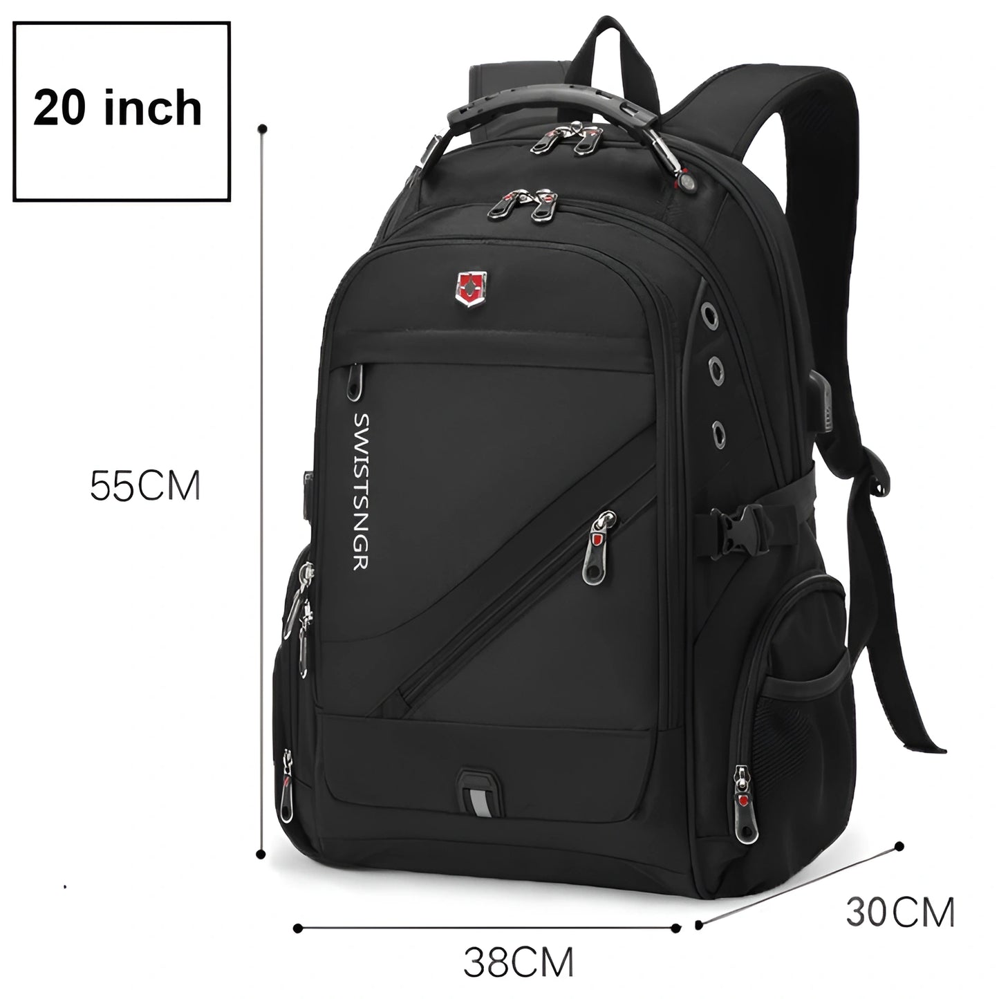Waterproof USB Charging Travel Backpack