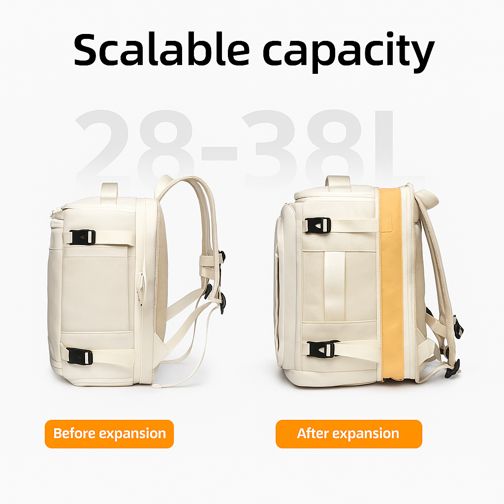 ✈️ Cabin Friendly Lightweight Travel Backpack