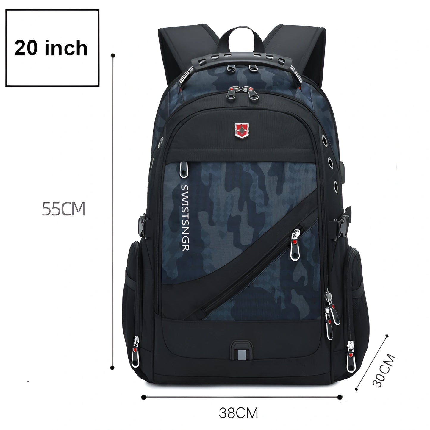 Waterproof USB Charging Travel Backpack