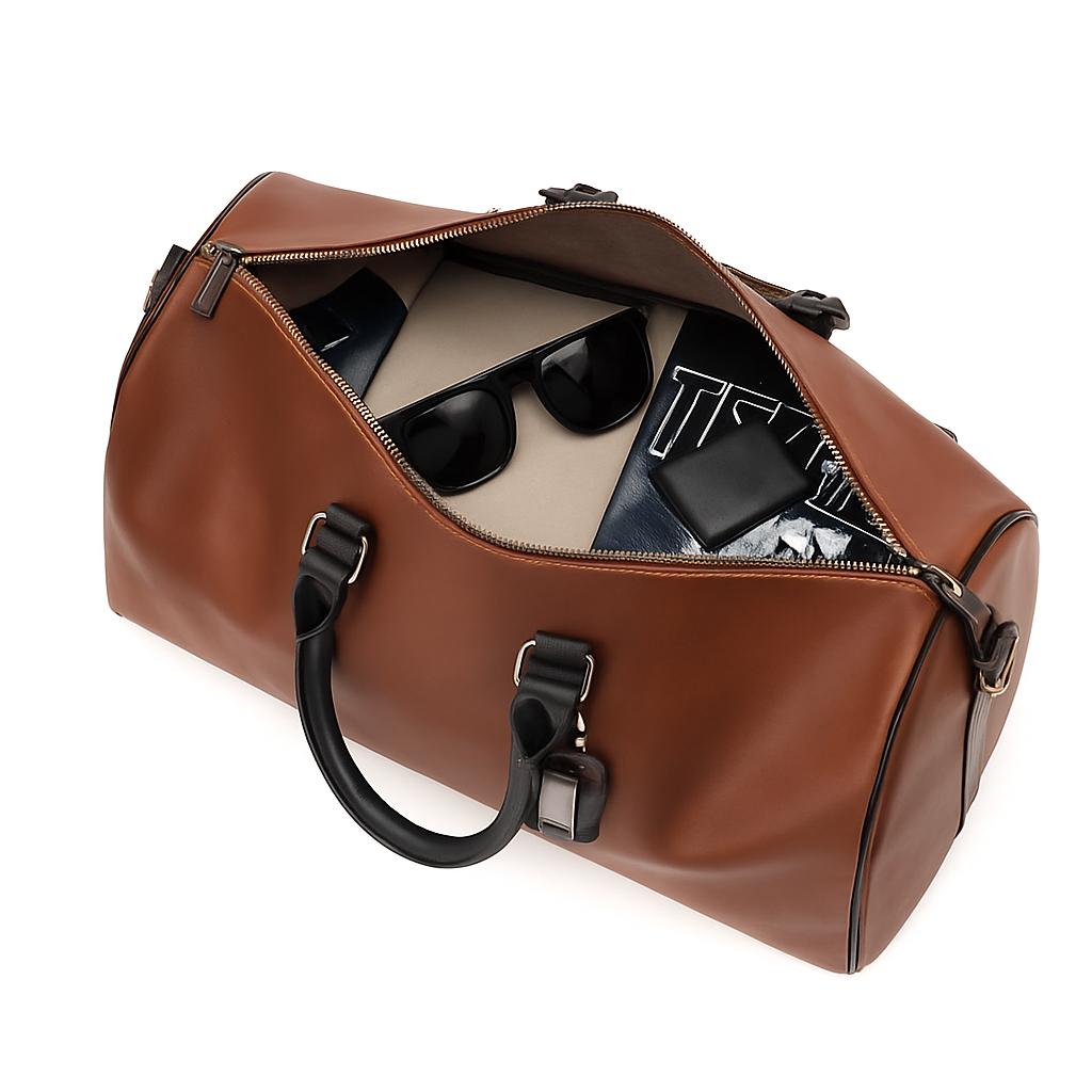 Retro LeatherFit Men’s Large Travel Bag
