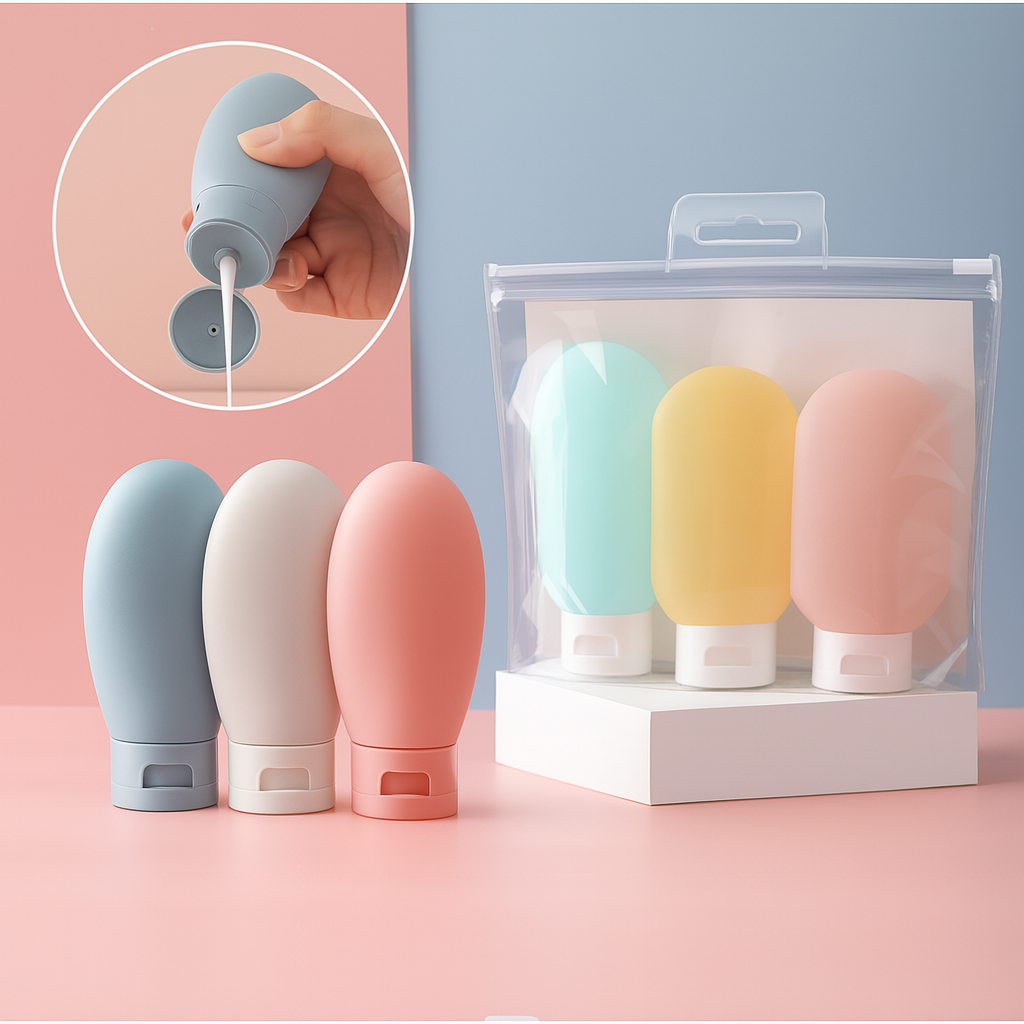 Leak-Proof 4Pcs Travel Bottles Set 60ml