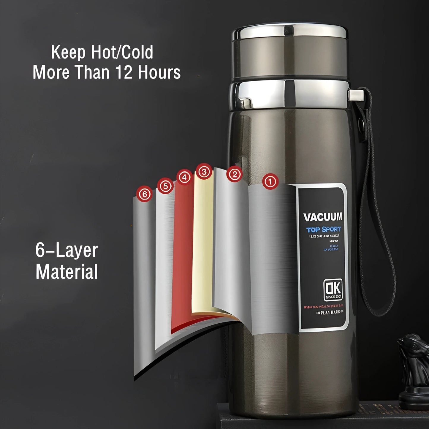 Double Wall 316 Stainless Steel Thermal Flask