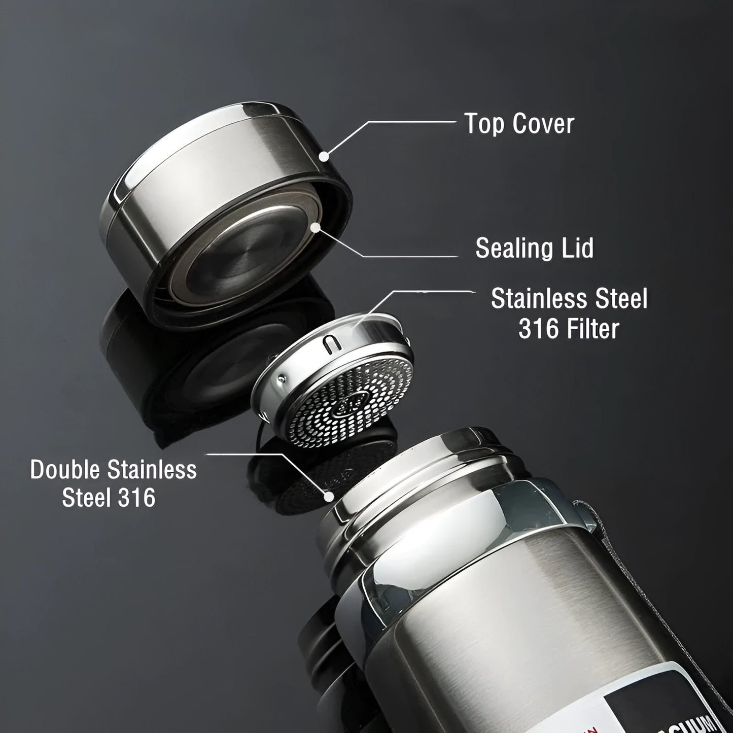 Double Wall 316 Stainless Steel Thermal Flask