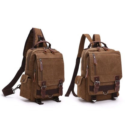 ✈️ Cabin Friendly Canvas Convertible Backpack