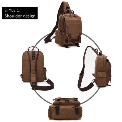 ✈️ Cabin Friendly Canvas Convertible Backpack