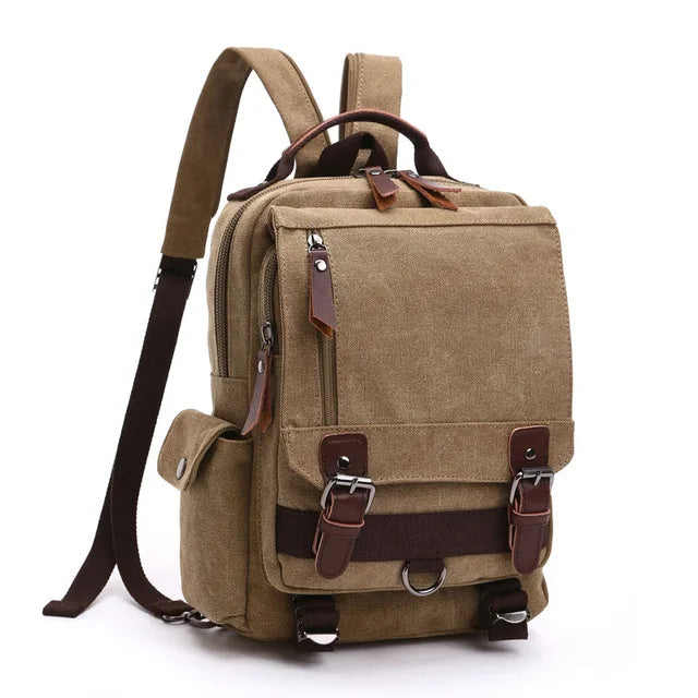 ✈️ Cabin Friendly Canvas Convertible Backpack