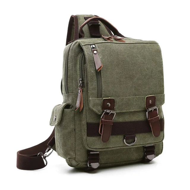✈️ Cabin Friendly Canvas Convertible Backpack
