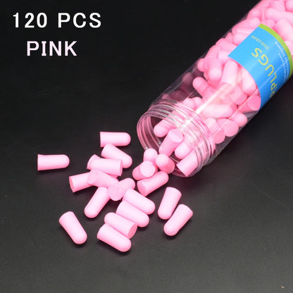 120 Pcs Noise-Cancelling Foam Earplugs