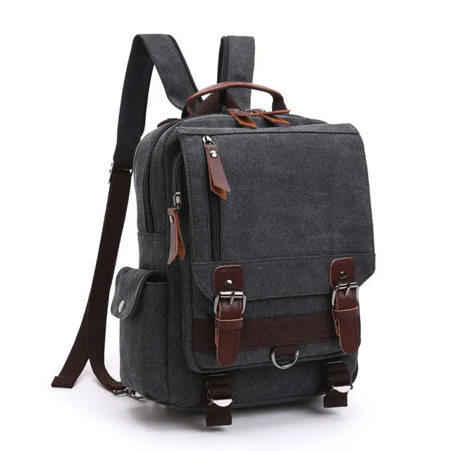✈️ Cabin Friendly Canvas Convertible Backpack
