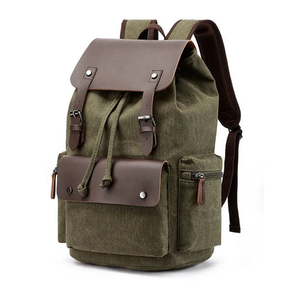 ✈️ Cabin Friendly Vintage Canvas Travel Backpack