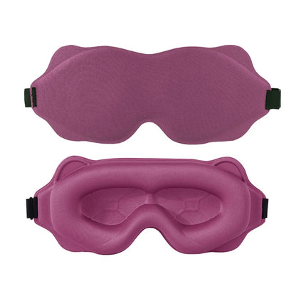Purple sleep mask on a white background