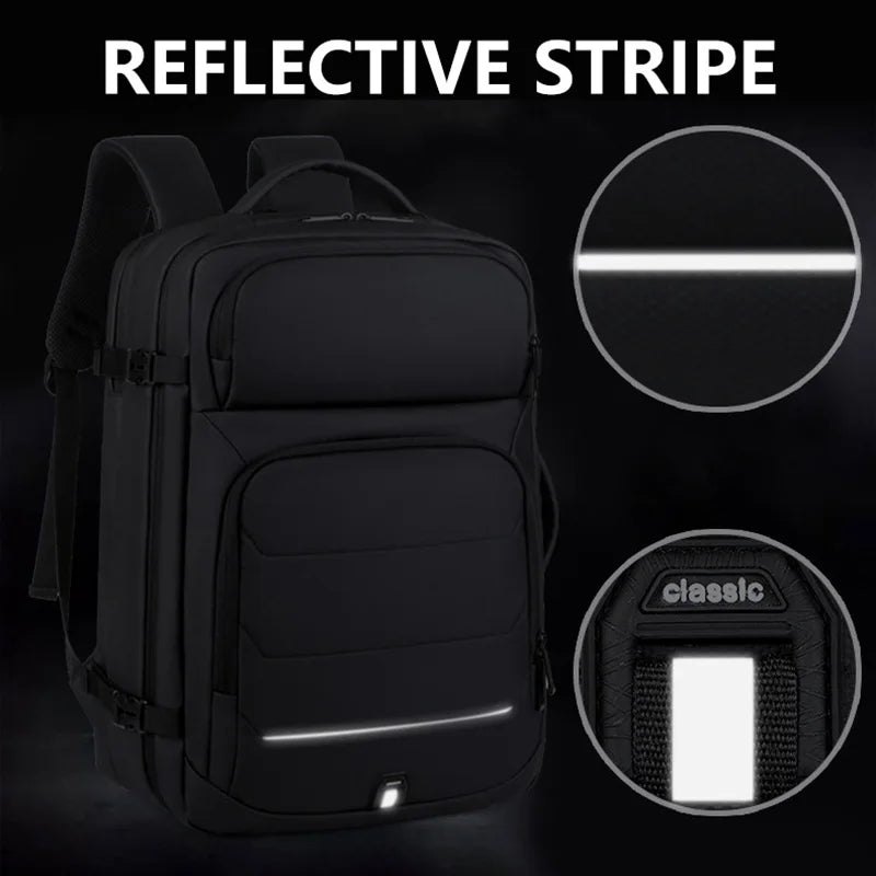 Expandable USB Charging Travel Backpack
