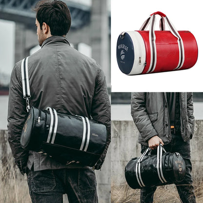 ✈️ Cabin Friendly Men’s PU Leather Duffel Bag