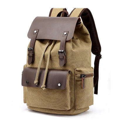 ✈️ Cabin Friendly Vintage Canvas Travel Backpack