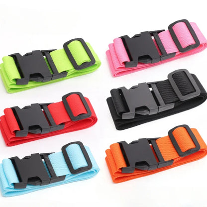 Set of colorful belts with black buckles on a white background