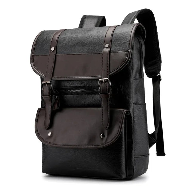 ✈️ Cabin Friendly Vintage PU Leather Backpack