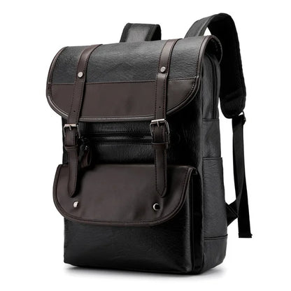 ✈️ Cabin Friendly Vintage PU Leather Backpack