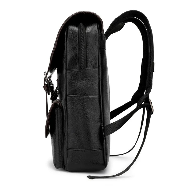✈️ Cabin Friendly Vintage PU Leather Backpack