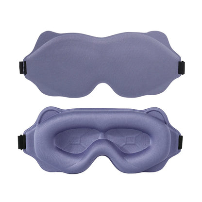 Purple sleep mask on a white background