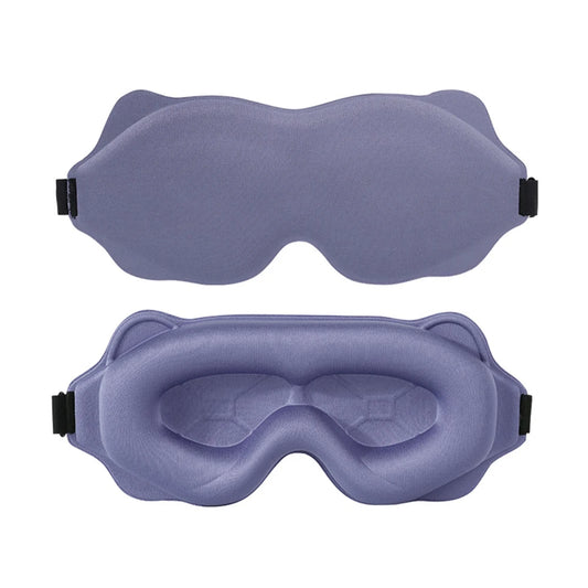 Purple sleep mask on a white background