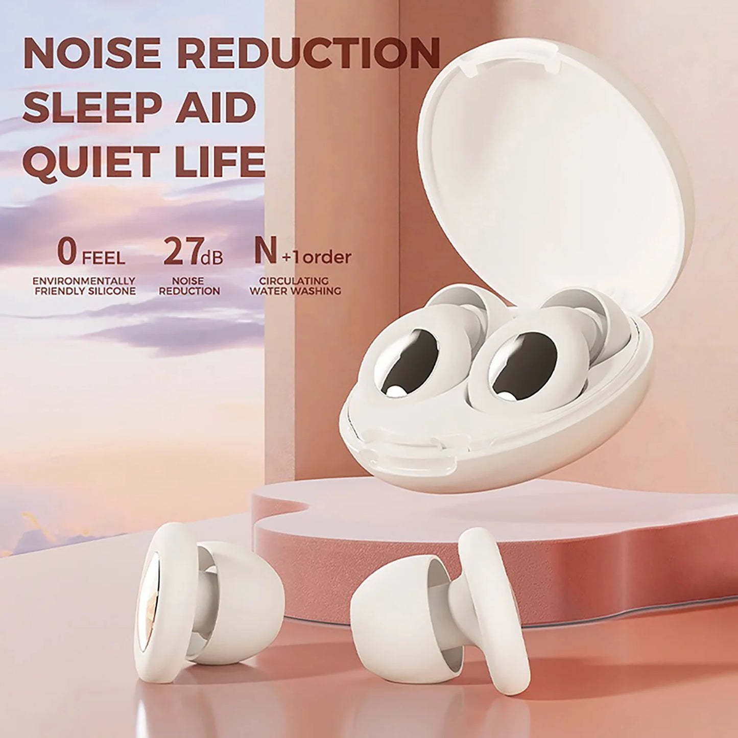 Super Soft Reusable Noise Reduction Ear Plugs