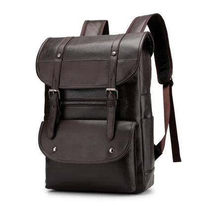 ✈️ Cabin Friendly Vintage PU Leather Backpack