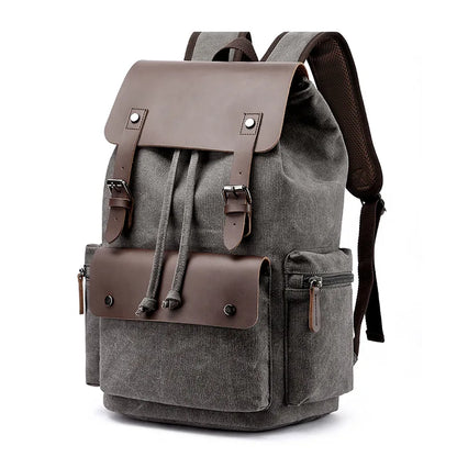 ✈️ Cabin Friendly Vintage Canvas Travel Backpack
