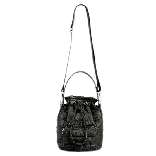 Quilted Nylon Padded Bucket Bag