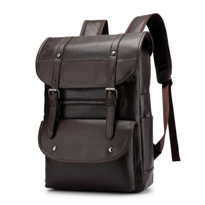 ✈️ Cabin Friendly Vintage PU Leather Backpack