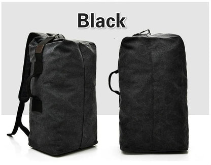 Two black backpacks on a white background with 'Black' text above.