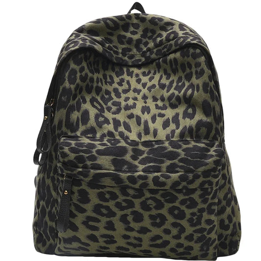 ✈️ Cabin Friendly Leopard Print Backpack