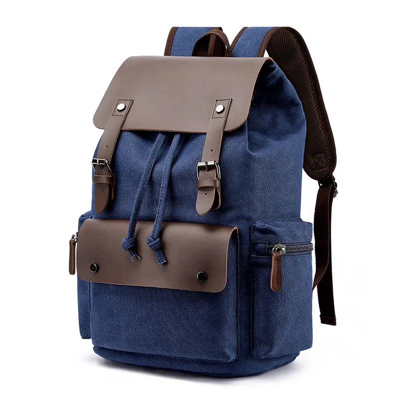 ✈️ Cabin Friendly Vintage Canvas Travel Backpack
