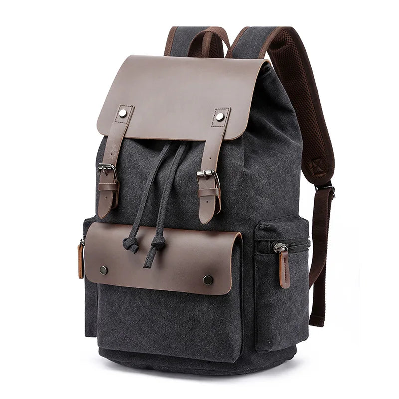 ✈️ Cabin Friendly Vintage Canvas Travel Backpack