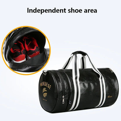 ✈️ Cabin Friendly Men’s PU Leather Duffel Bag