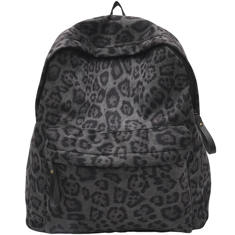 ✈️ Cabin Friendly Leopard Print Backpack