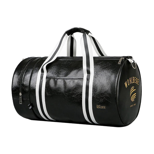 ✈️ Cabin Friendly Men’s PU Leather Duffel Bag