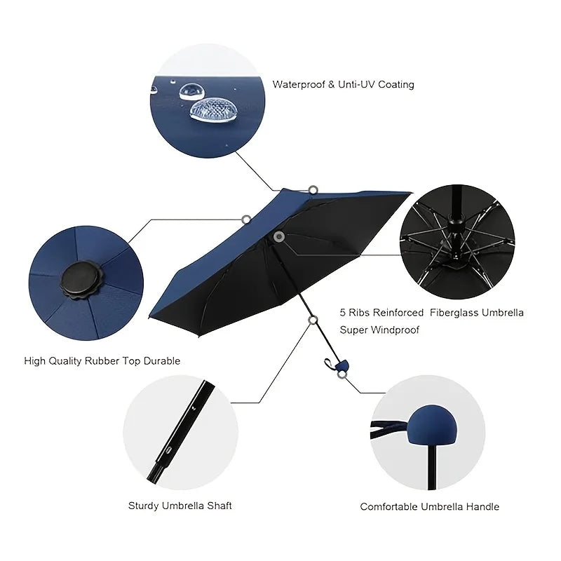 Compact Travel Capsule Umbrella