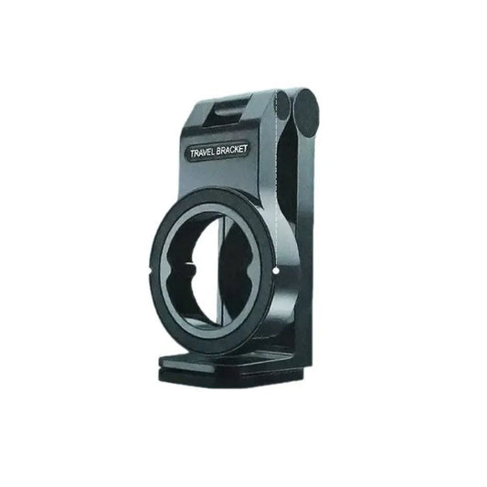 Black travel bracket on a white background