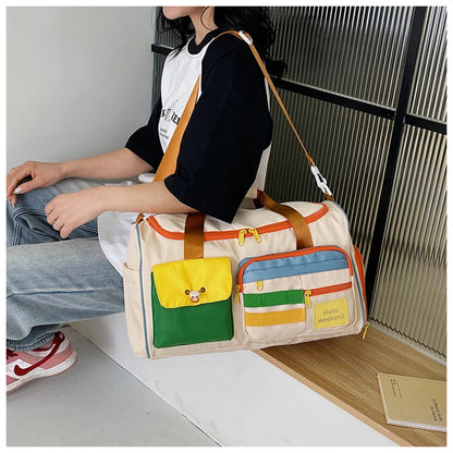 Stylish Oxford Duffel Travel Bag