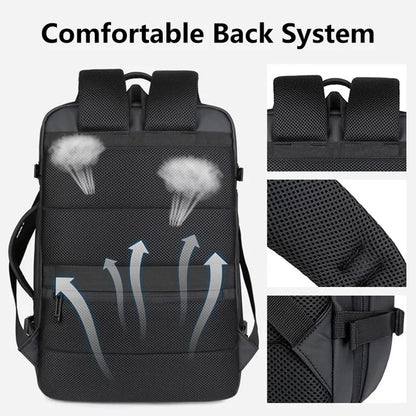 Expandable USB Charging Travel Backpack