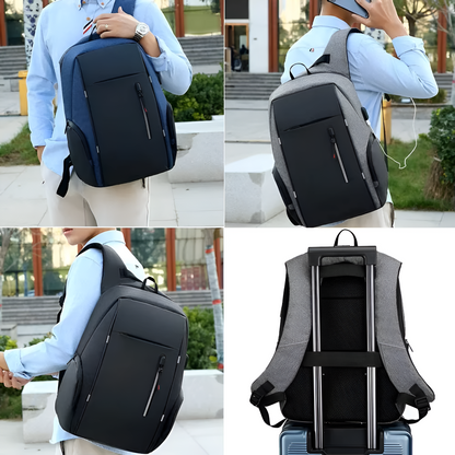 ✈️ Cabin Friendly UrbanVault™ Pro Waterproof USB Laptop Backpack