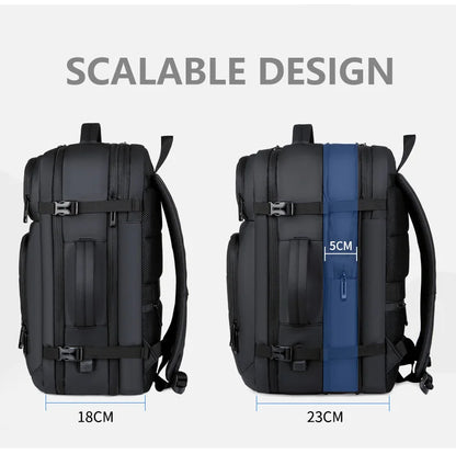 Expandable USB Charging Travel Backpack